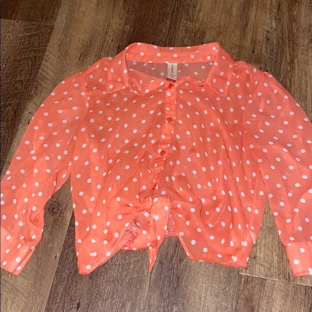 Polka dot blouse